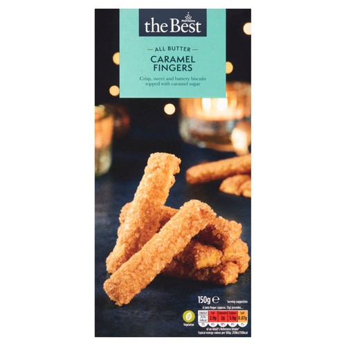 Morrisons The Best All Butter Caramel Fingers 150g
