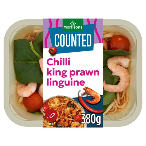 Morrisons Calorie Counted King Prawn Linguine 380g thumbnail 2