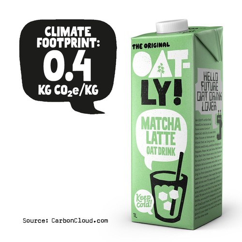 Oatly Matcha Latte Oat Drink 1L thumbnail 3