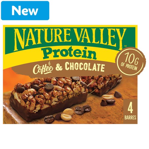 Nature Valley Protein Coffee & Chocolate Cereal Bars, Limited Edition 4 x 40g