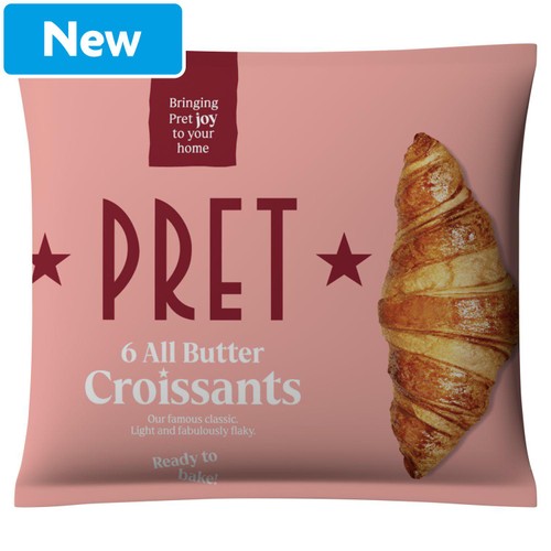 Pret 6 Butter Frozen Croissants