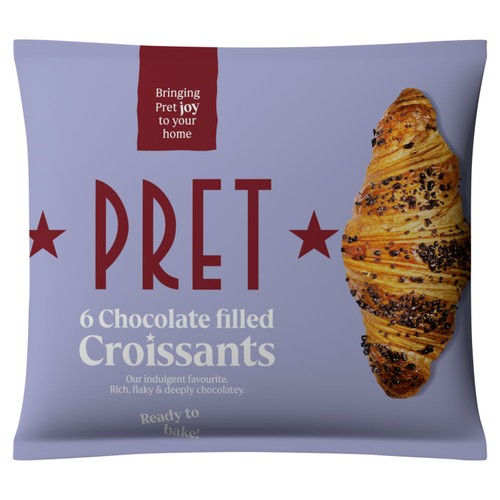 Pret 6 Chocolate Frozen Croissants