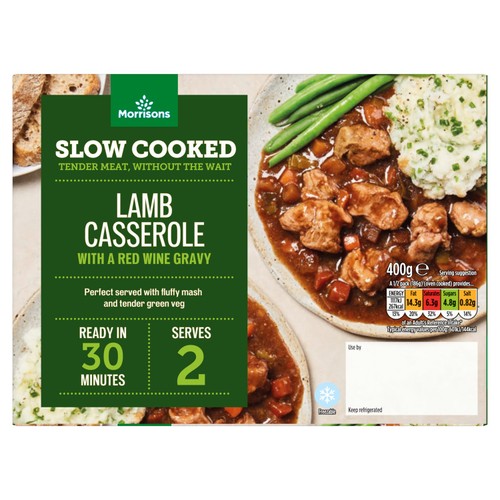 Morrisons British Slow Cooked Lamb Casserole with a Red Wine Gravy 400g