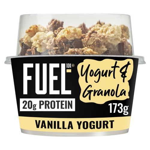 FUEL10K 20g Protein Yogurt & Granola Vanilla Flavour Yogurt 173g