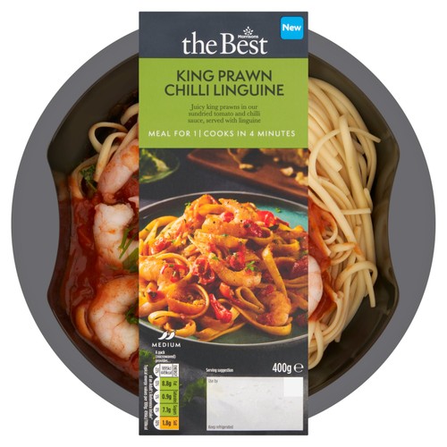 Morrisons The Best Chilli King Prawn Linguine 400g