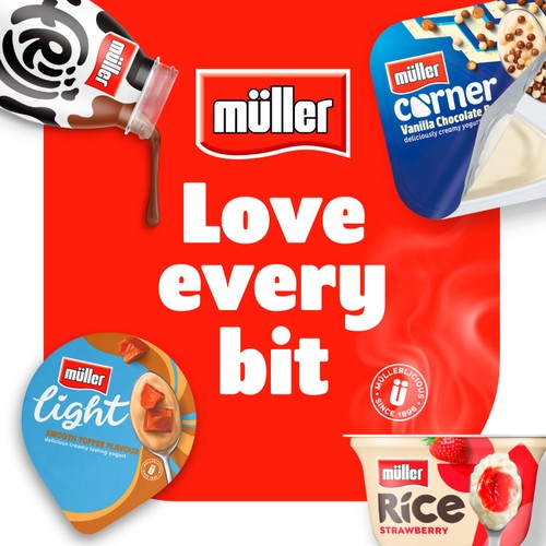 Muller Light Desserts Milk Chocolate & Orange Flavour 4 x 90g (360g) thumbnail 4