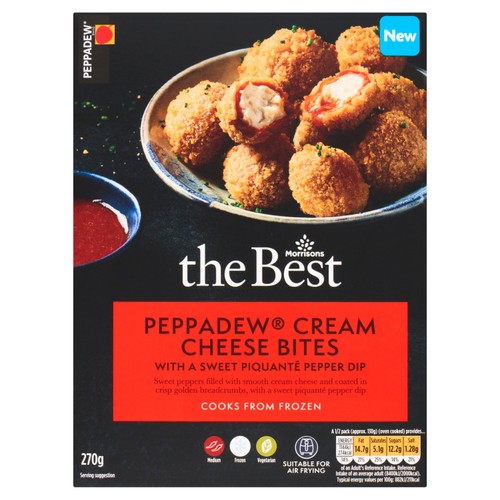 Morrisons The Best Peppadew Cream Cheese Bites With Sweet Pepper Dip 270g