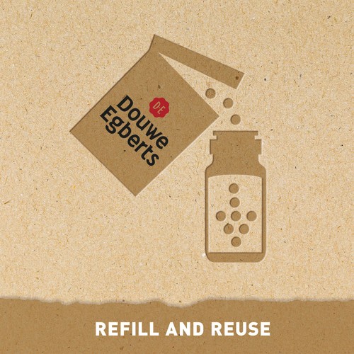 Douwe Egberts Pure Gold Instant Coffee Refill 150G thumbnail 2