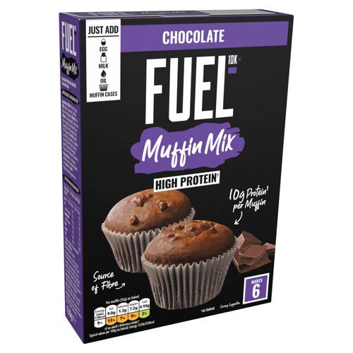FUEL10K Chocolate Muffin High Protein Breakfast Baking Cake Mix 150g thumbnail 2