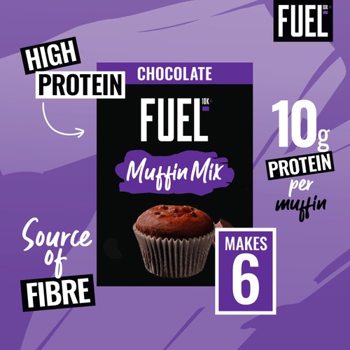FUEL10K Chocolate Muffin High Protein Breakfast Baking Cake Mix 150g thumbnail 3