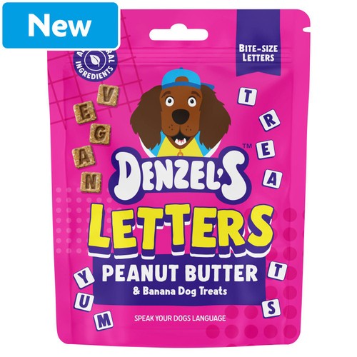 Denzel's Letters - Peanut Butter & Banana Dog Treats 90g