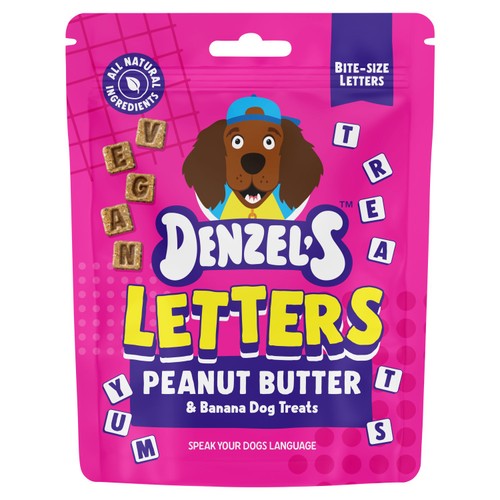 Denzel's Letters Peanut Butter & Banana Dog Treats 90g thumbnail 2
