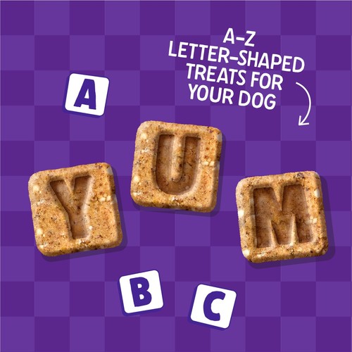 Denzel's Letters Peanut Butter & Banana Dog Treats 90g thumbnail 4