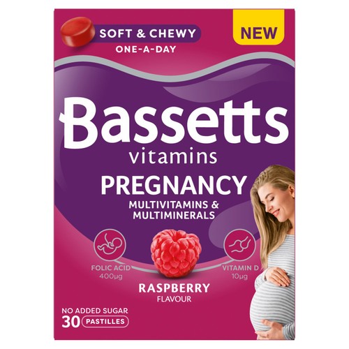 Bassetts Pregnancy Multivitamin Raspberry 30's