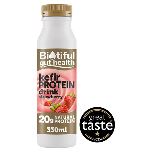 Biotiful Gut Health Kefir High Protein Drink Strawberry