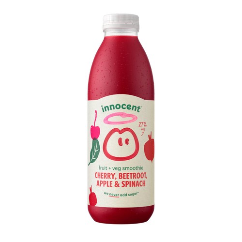 Innocent Cherry, Beetroot, Apple & Spinach Smoothie 750ml thumbnail 2