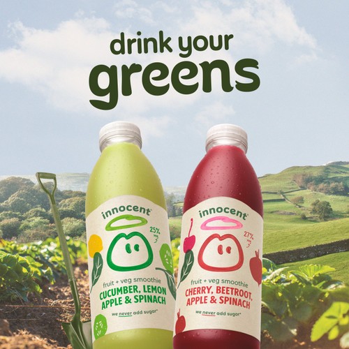 Innocent Cherry, Beetroot, Apple & Spinach Smoothie 750ml thumbnail 5