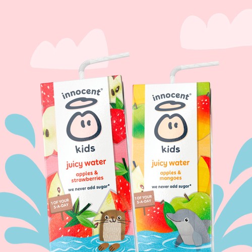 Innocent Kids Juicy Water Apples & Strawberries 3x200ml thumbnail 5