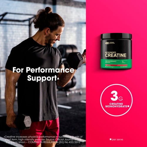 Optimum Nutrition Creatine Powder Fruit Punch 247.5G thumbnail 3
