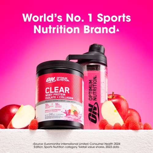 Optimum Nutrition Clear Whey & Collagen Apple & Raspberry 240G thumbnail 2