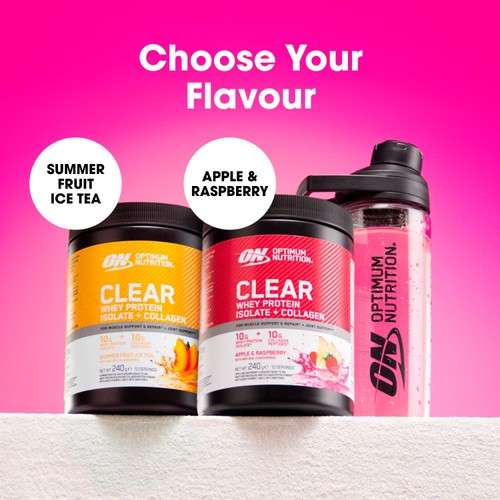 Optimum Nutrition Clear Whey & Collagen Apple & Raspberry 240G thumbnail 5
