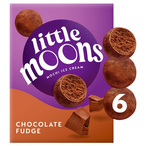 Little Moons Chocolate Fudge Mochi Ice Cream Snack  thumbnail 3