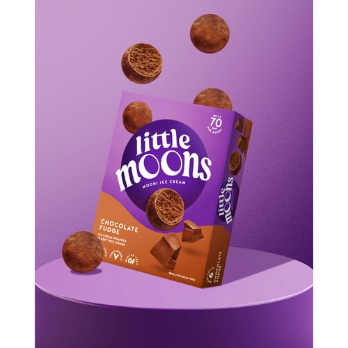 Little Moons Chocolate Fudge Mochi Ice Cream Snack  thumbnail 4
