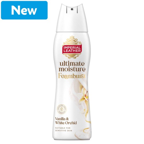 IMPERIAL LEATHER ULTIMATE MOISTURE FOAMBURST VANILLA & WHITE ORCHID 200ML