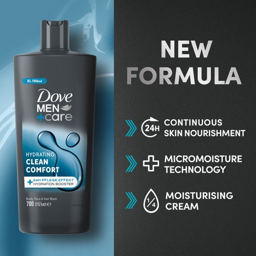 Dove Men Body, Face & Hair Wash Clean Comfort 700ml thumbnail 3