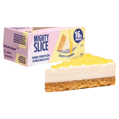 Mighty Slice Zesty Lemon High Protein Cheesecake 115g thumbnail 2