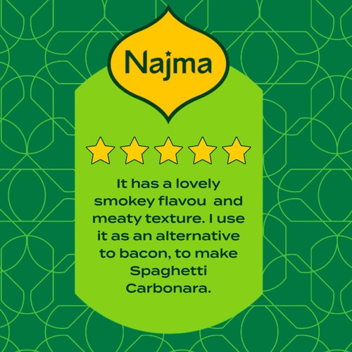 Najma Halal Smoked Beechwood Turkey Rashers 130g thumbnail 4