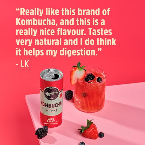 Remedy Kombucha Wild Berry 250ml thumbnail 5
