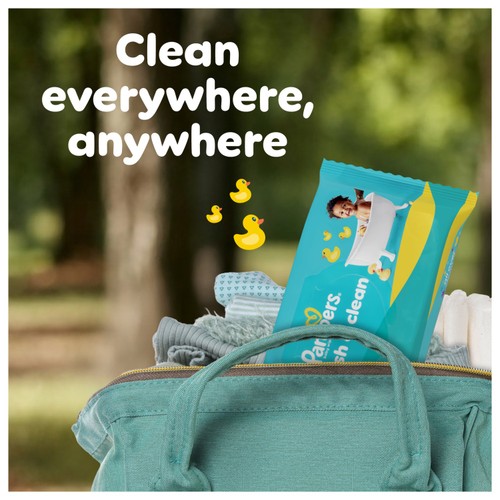 Pampers Fresh Clean Baby Wipes 12 x 52 Pack thumbnail 3