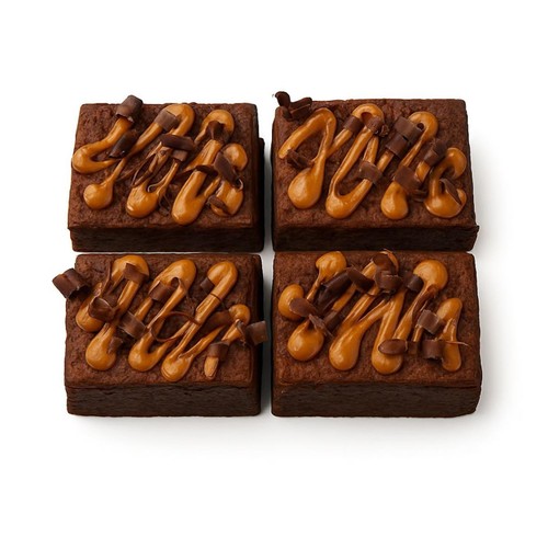 Morrisons Brownie With Fudge & Caramel Sauce 4 Pack thumbnail 2
