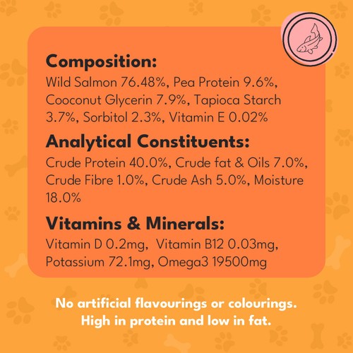 Pet Munchies Wild Salmon Strips Dog Treats 80g thumbnail 5