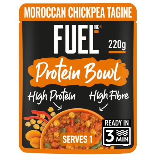 FUEL10K High Protein Moroccan Chickpea Tagine Microwave Ready Meal 220g