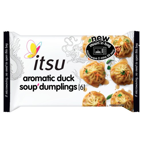 itsu aromatic duck soup dumplings 168g
