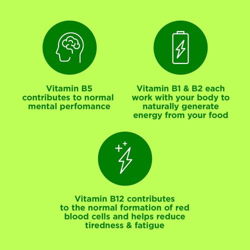Berocca Energy Release Blackcurrant Flavour Food Supplement 45 Tablets thumbnail 3