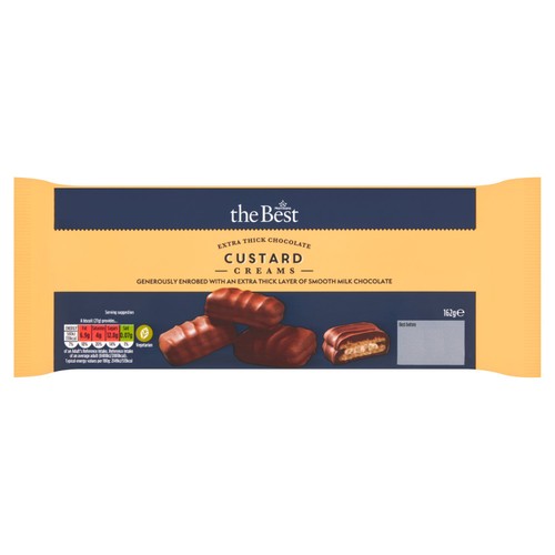 Morrisons The Best Extra Thick Chocolate Custard Creams    162g thumbnail 2