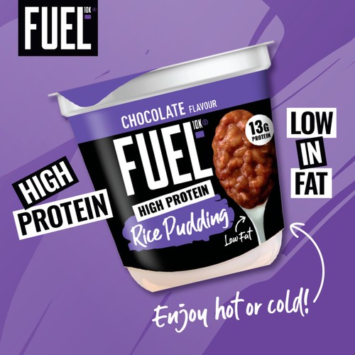 Fuel10K Chocolate Flavour High Protein Rice Pudding 210g thumbnail 3