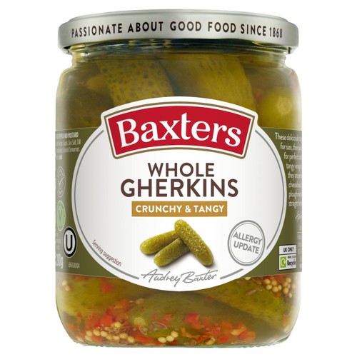 Baxters Sliced Crunchy Sweet Gherkin 500g