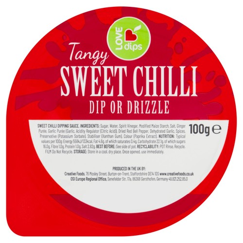 Love Dips Tangy Sweet Chilli Dip or Drizzle 100g