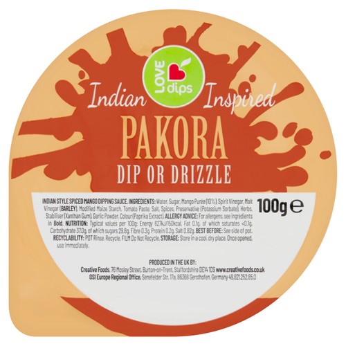 Love Dips Pakora Dip or Drizzle 100g
