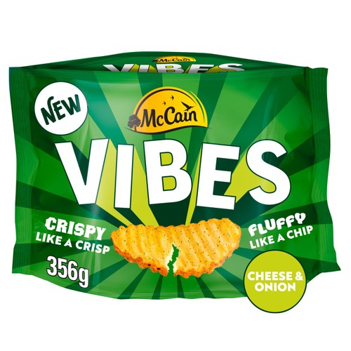 McCain Vibes Cheese & Onion Hot Potato Snack 356G