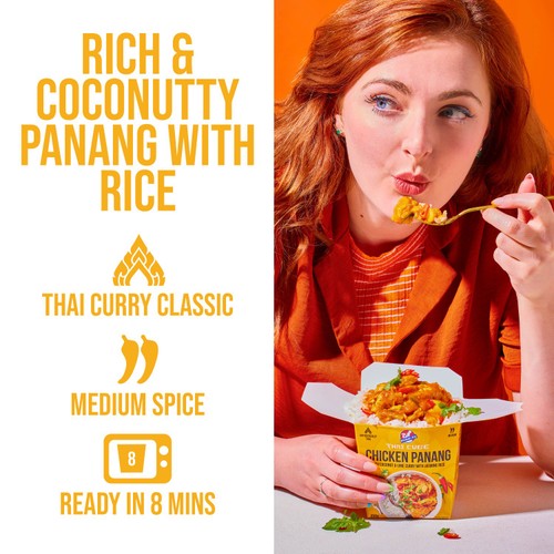 Kitchen Joy Chicken Panang Rich Coconut & Lime Curry With Jasmine Rice 350g thumbnail 3