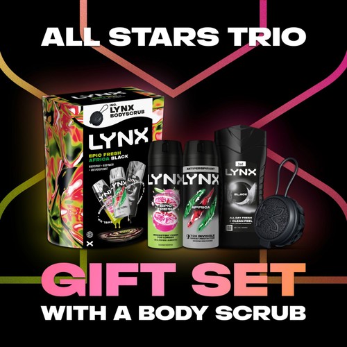 Lynx Trio All Stars Bodyscrub Gift Set thumbnail 3