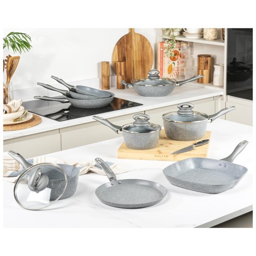 Salter Marblestone 24cm Frypan Grey thumbnail 6