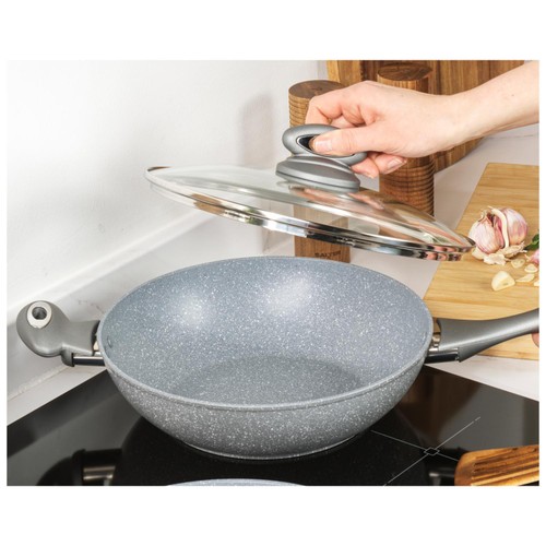 Salter Marblestone 28cm Wok Grey thumbnail 7