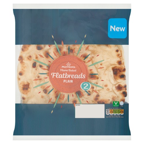 Morrisons Plain Flatbreads 2 pack