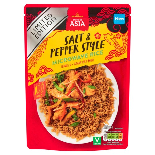 Morrisons Salt & Pepper Micro Rice 250g